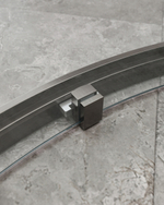 Душевой уголок Cezares MOLVENO-RH-1-110/90-C-GM-IV, 110х90х195, профиль оружейная сталь, прозрачное стекло