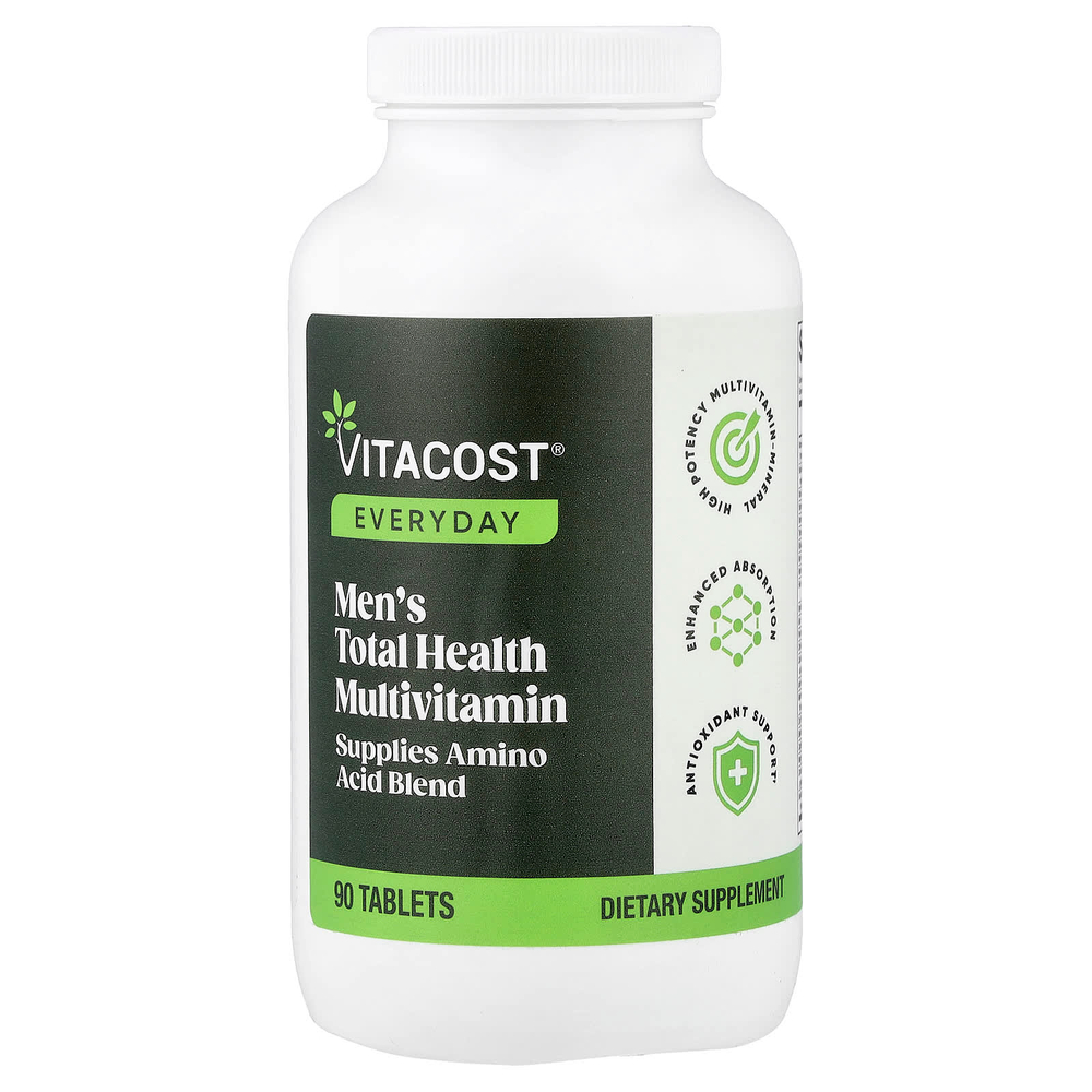 Vitacost, смесь мультивитаминов и аминокислот для здоровья мужчин, 90 таблеток