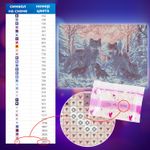 Картина стразами (алмазная мозаика) 30х40 см, ОСТРОВ СОКРОВИЩ "Волки", на подрамнике, 662423