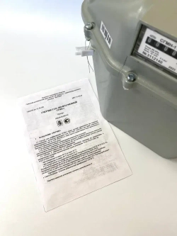 Счетчик газа СГМН-1 G6 250мм 2025 г. Слева-Направо (Левый) БелОМО. Прокладки в комплекте