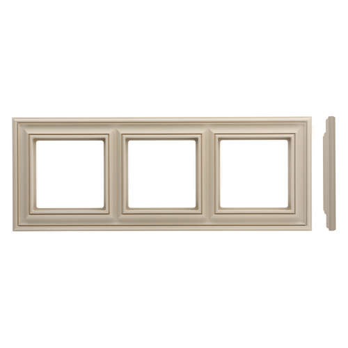 Рамка 3 поста LIREGUS RETRO K14-345-03.R/ONC кремовая матовая