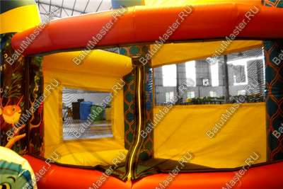 Надувной батут "Морской бриз с крышей"