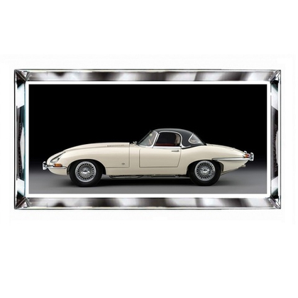 Постер в зеркальной раме Ягуар 95х45 см