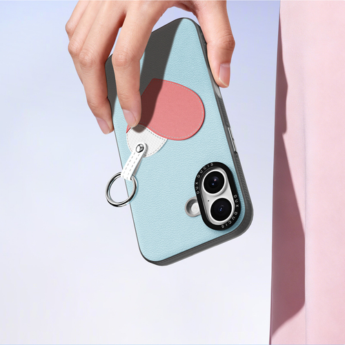 Чехол синего цвета (Love Edition) для iPhone 17, серия Luvy Series Case (со съемным ремешком) от Dux Ducis