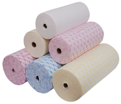 Полотенце 45*90, плотность 40 гр.,  цветное в рулоне, 100шт