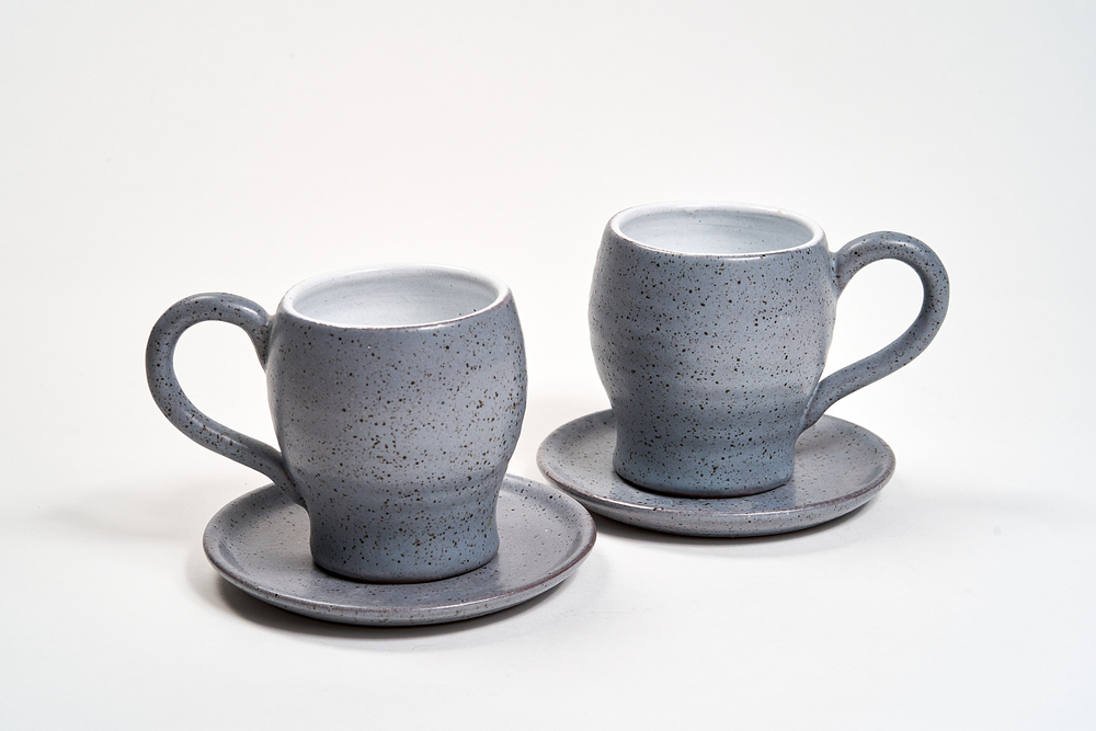 Чайная пара серая