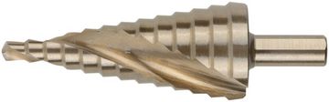 Сверло ступенчатое HSS Co5% ( Р6М5К5 ) по металлу, спиральный профиль, 13 ступеней, 6-30 мм