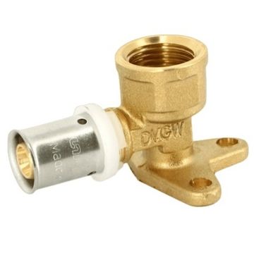 Водорозетка пресс Uni-Fitt 16х1/2" ВР h=52 мм для металлопластиковых труб фитинг (710G6252)