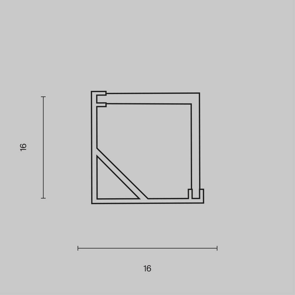 Профиль для ленты Maytoni ALM009S-2M