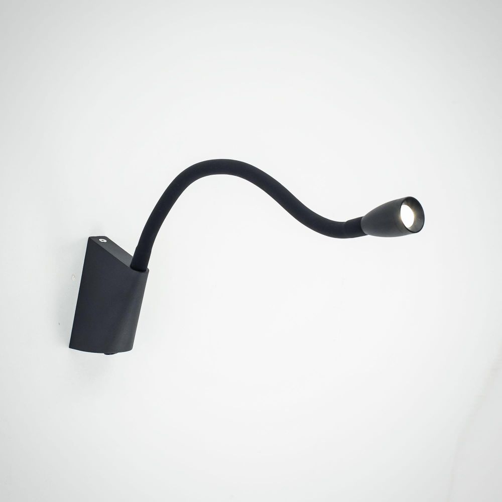 Citilux Декарт CL704341 LED Бра гибкое с выключателем Чёрное