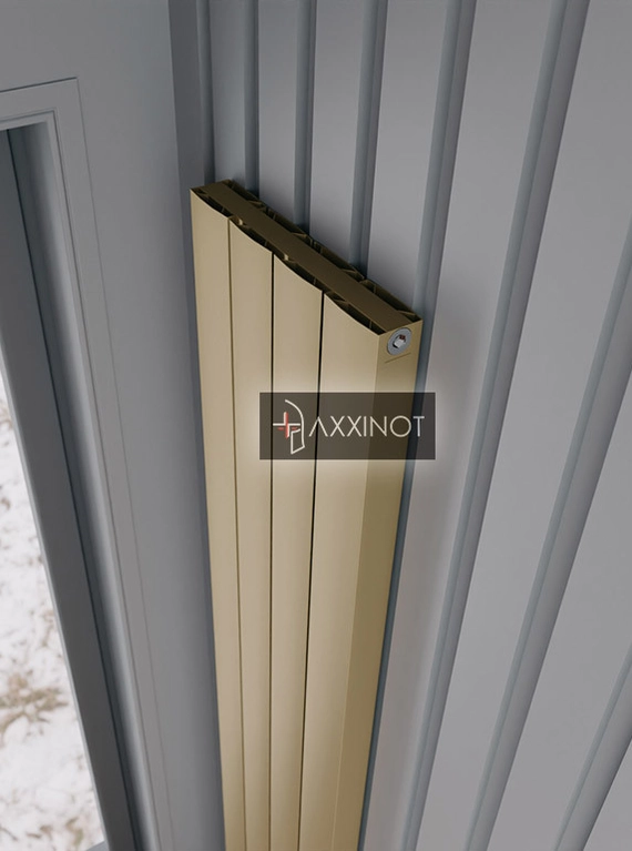 Axxinot Barkas V 2000 - вертикальный алюминиевый радиатор высотой 2030 мм