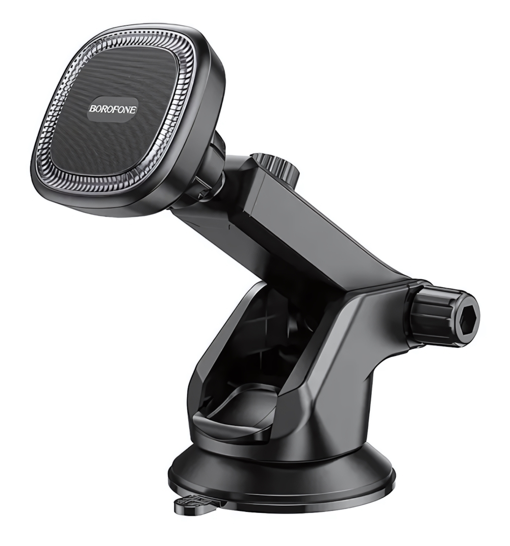 Держатель автомобильный Borofone BH97 магнитный, на присоске Black/Gray