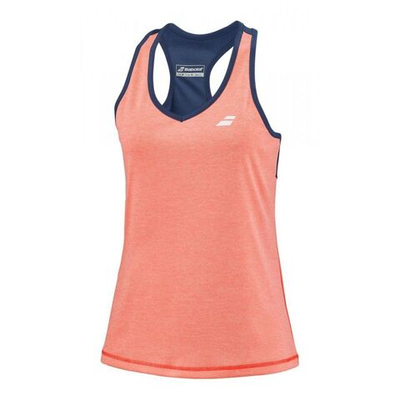 Женский топ теннисный Babolat Play Tank Top Women - fluo strike/estate blue