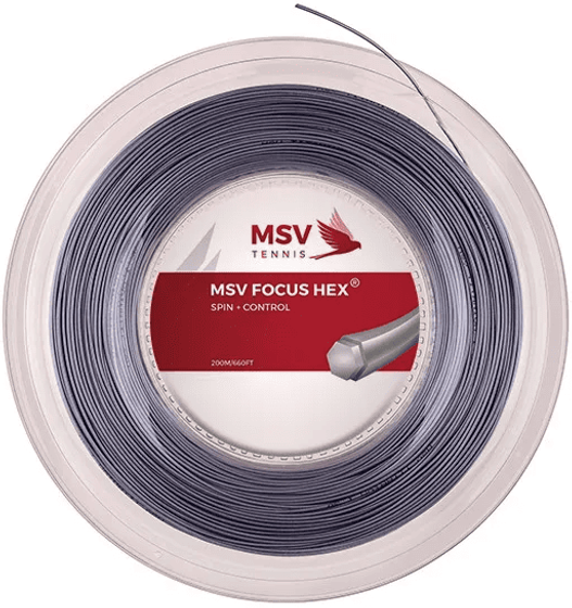 Теннисная струна MSV Focus HEX SI - 1.23 Reel (200м), арт. 4862