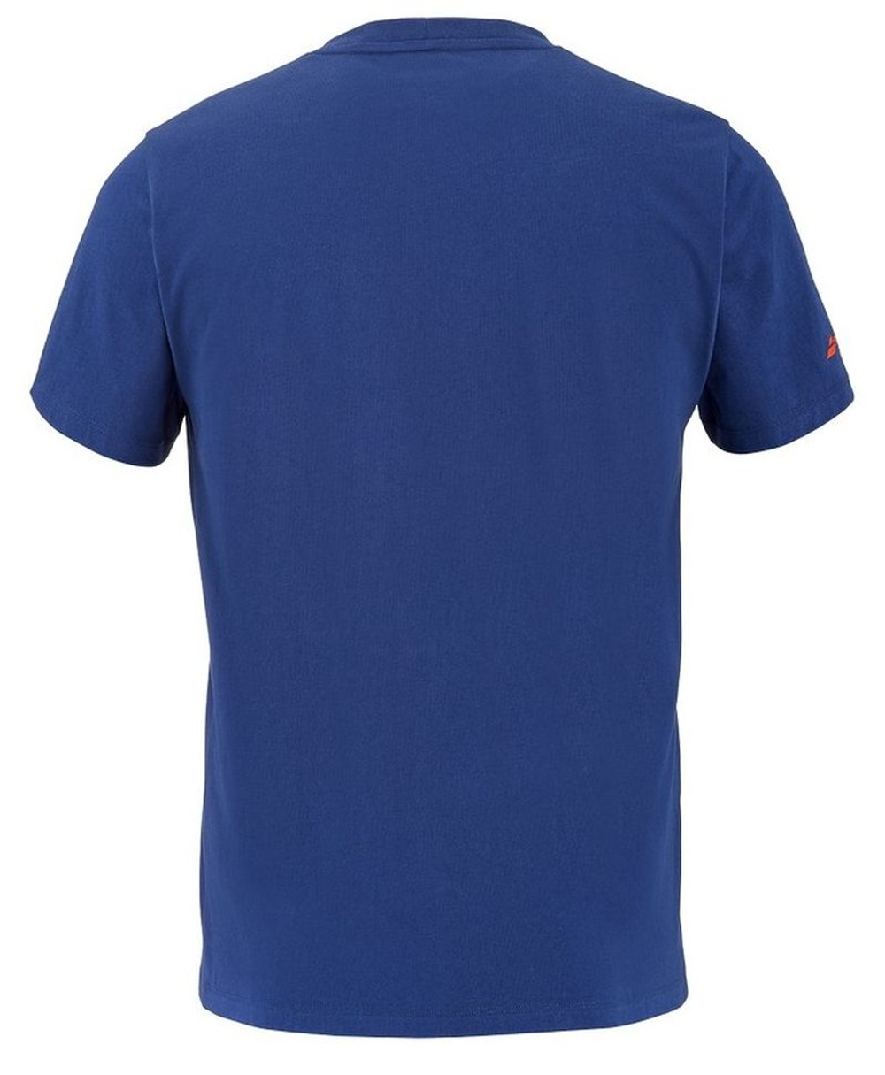 Мужская теннисная футболка Babolat Cotton J.Lebron - blue depths