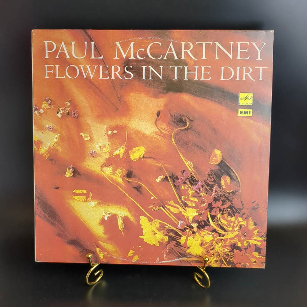 LP Paul McCartney - Flowers In The Dirt / Пол Маккартни - Цветы в грязи. Виниловая пластинка 12 дюймов. Мелодия СССР 1989 год. Лицензия Англия