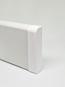 Заглушка торцевая для плинтуса 70x16мм (с закруглением 10мм) - 2шт.