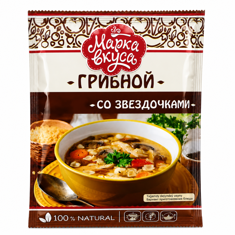 Суп Грибной со звездочками Марка Вкуса 50 гр