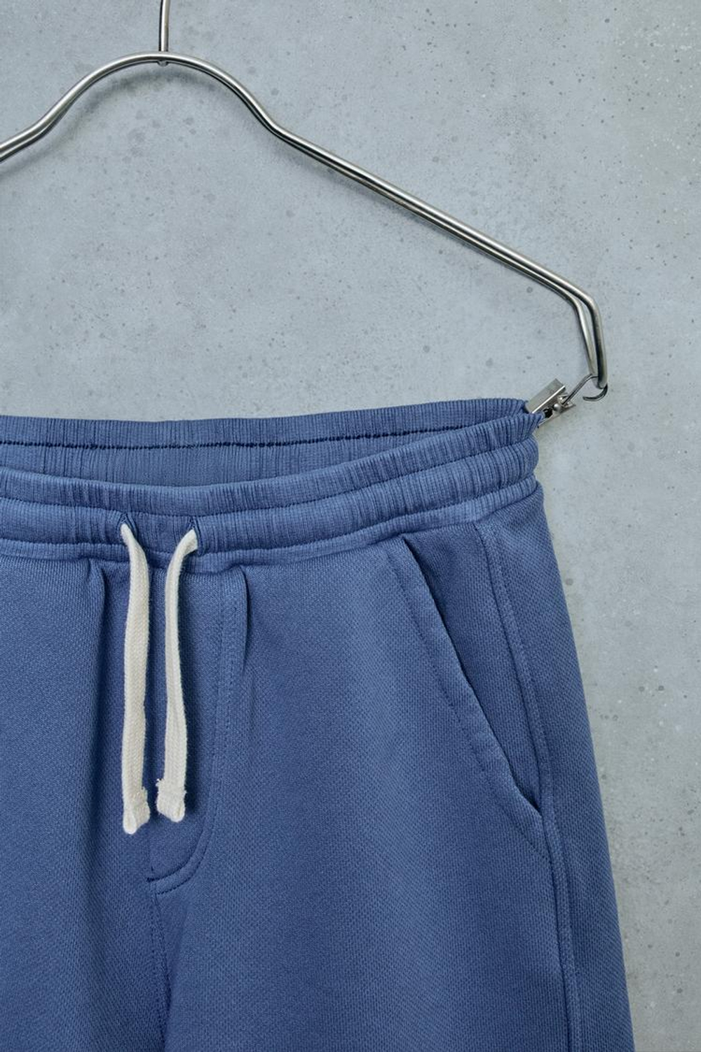 ZARA STORIESZ - ОДНОТОННЫЕ ШОРТЫ ИЗ ФУТЕРА, СТАЛЬНОЙ СИНИЙ