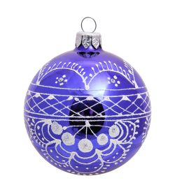 Элита НФШ-1282 Набор ел.украшений Шар 2шт «Кружевница» 80 мм