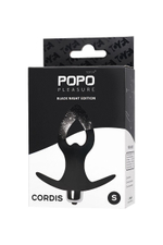 Анальная вибровтулка POPO Pleasure Cordis S, 10,5 см, черная