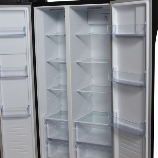 Холодильник Hyundai CS5003F черное стекло