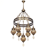 Citilux Каир CL419165 Люстра подвесная Мозаика Янтарь