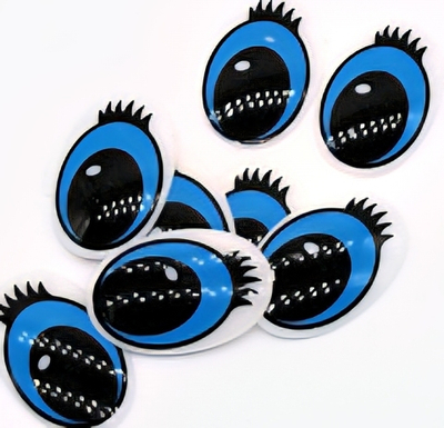 Глазки клеевые, р. 26х40 мм