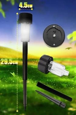 Светильник уличный, 12 солнечных садовых фонарей/solar lights, используемых для освещения домов и дорог.