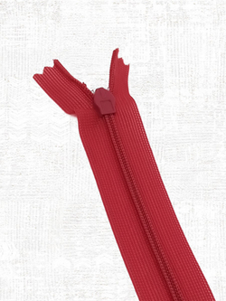 Молния потайная неразъемная, Т3 20 см (нейлон) цвет 148 красный