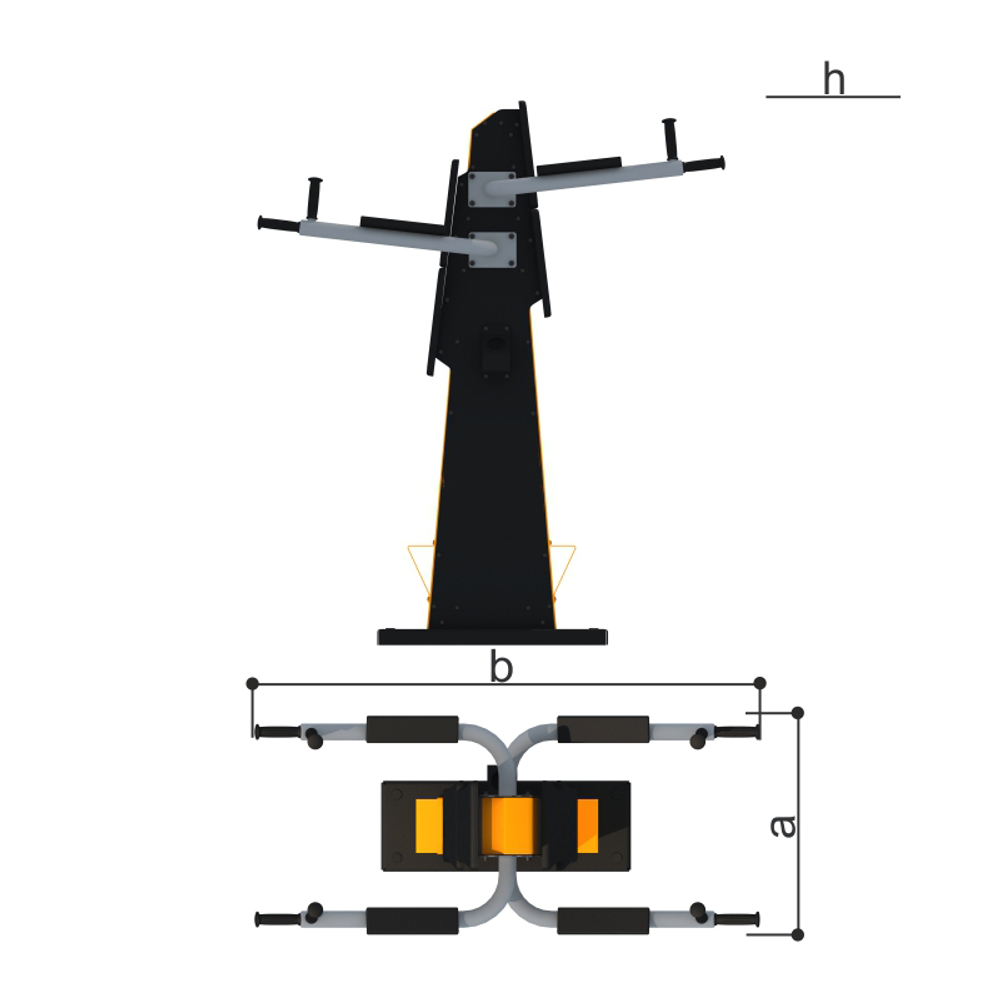 Уличный тренажер «Брусья» Romana 207.33.10