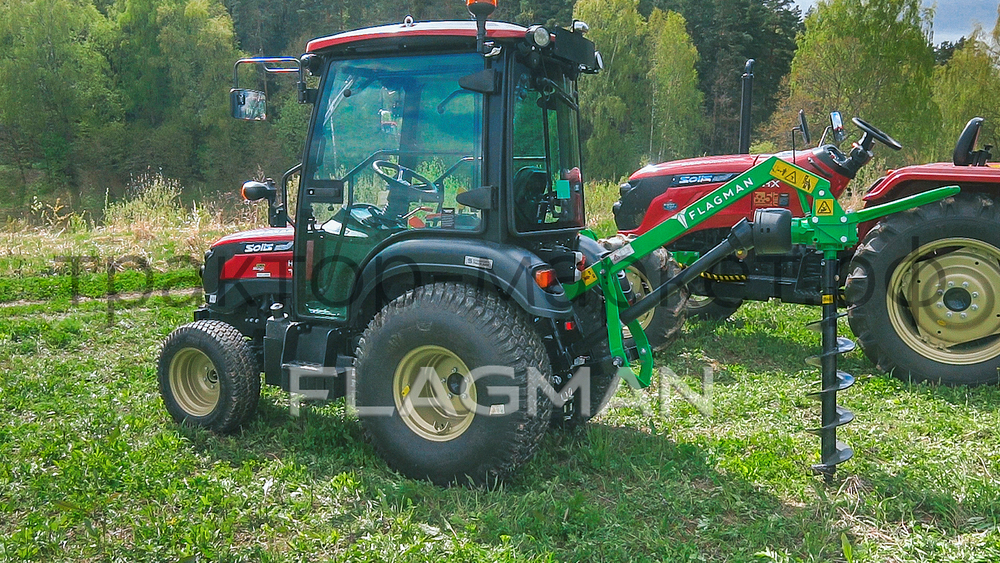 Земляной бур Flagman | Флагман M3A1 20/40 + (кардан 90см/6х8/усиленный/со шпонкой)