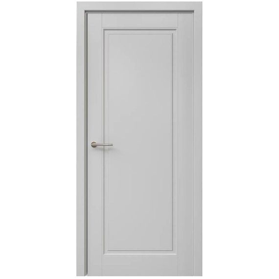 Фото межкомнатная дверь эмаль Albero Классика 1 серая глухая