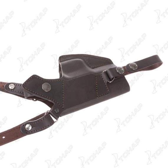 Кобура оперативная к пистолетам Вальтер-СП-66, Гроза, Хорхе кожаная, коричневая (HS-ОК-15br) Helios