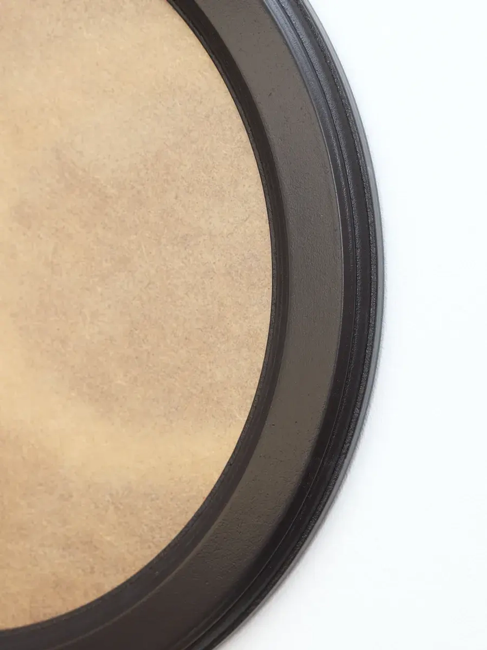 Рама круглая багетная для картин и фотографий коричневая