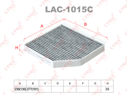 Фильтр салонный LYNX LAC-1015C