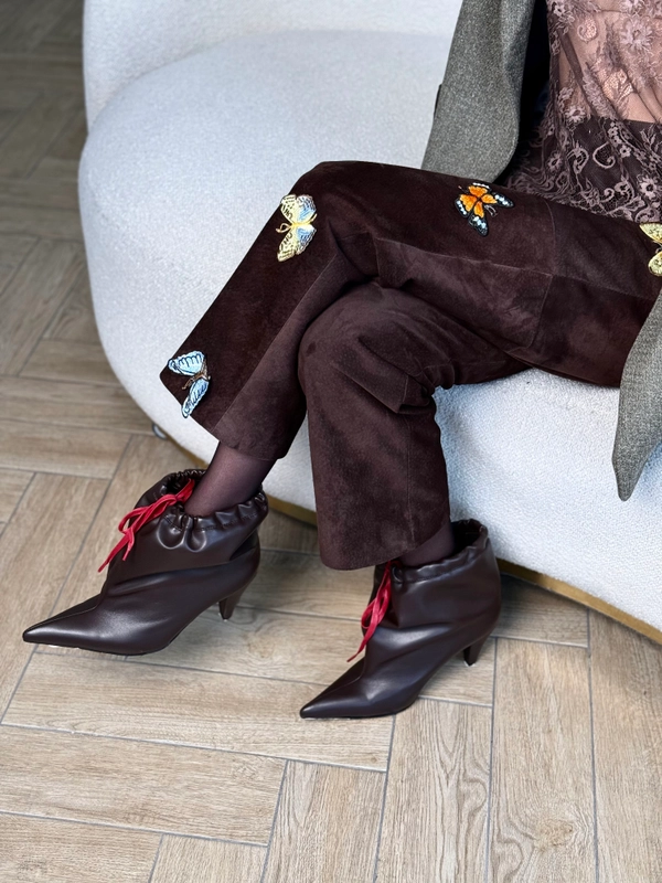 Замшевые брюки