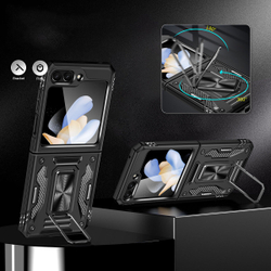 Чехол Safe Case с кольцом и защитой камеры для Samsung Galaxy Z Flip 6