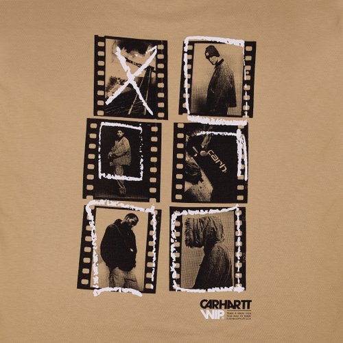 Футболка мужская Carhartt WIP Contact Sheet артикул:I033178_sable - купить в магазине Дайс