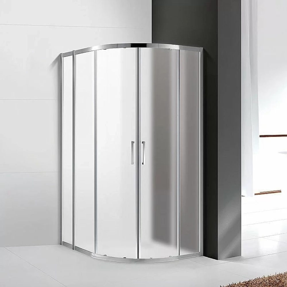 Душевой уголок Cezares Molveno 110x90 MOLVENO-RH-2-110/90-P-Cr стекло рифленое матовое/профиль хром
