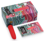 Красный мини-вибратор Awaken со скошенным кончиком - 10 см. (Цвет: красный)