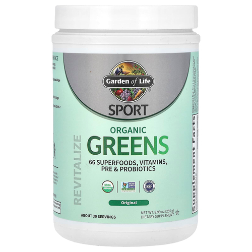 Garden of Life, Sport, органическая зелень, оригинальная, 255 г (8,99 унции)