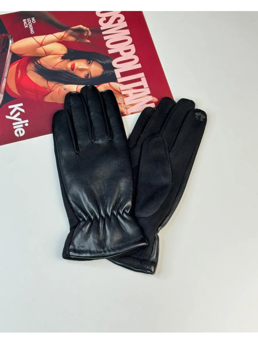 перчатки демисезонные теплые на меху модные удобные