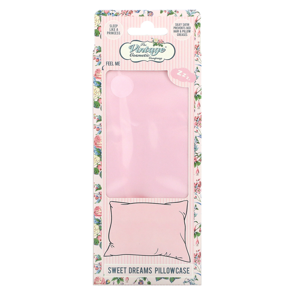 The Vintage Cosmetic Company, Наволочка Sweet Dreams, розовая, 1 шт.