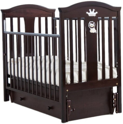 Детская кроватка Гандылян Даниэль (маятник универсальный) 120x60 см махагон