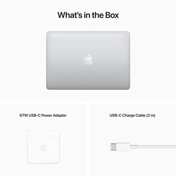 Ноутбук Apple MacBook Pro 13 Retina Touch Bar MNEQ3RU/A (Apple M2, RAM 8 ГБ, SSD 512 ГБ, Apple graphics 10-core), серебристый