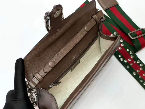 Маленькая сумка на плечо Gucci Dionysus бежевый