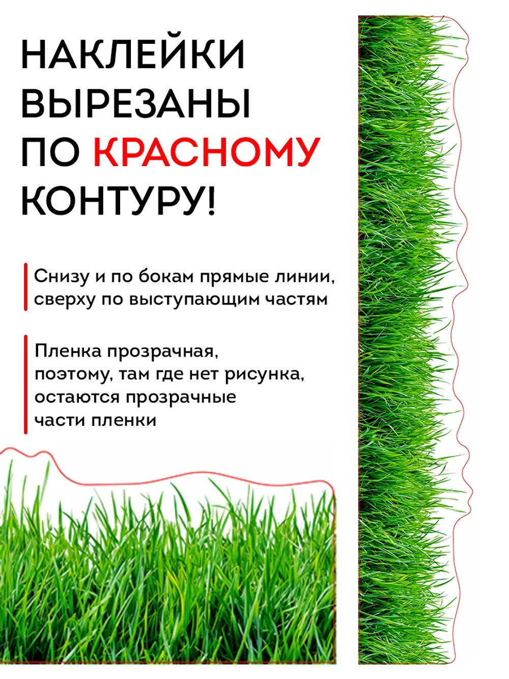 Наклейка на стену газон, травка
