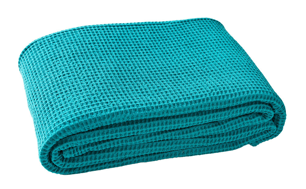 Покрывало 240x260 Blanc Des Vosges Electre Turquoise