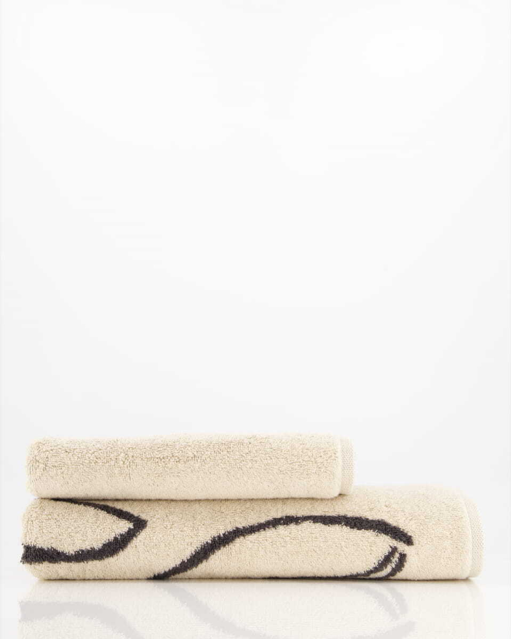 Полотенце 50х100 Cawo Atelier Floral 6239 37 бежевое